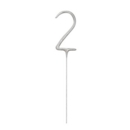 SPARKLER,Numeral 2 H/pk 7in