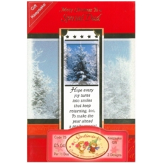XMAS CARDS,Dad 6's Snowy Forest Text