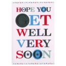 GREETING CARDS,Get Well Male Wordplay 6's