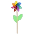 WINDMILL,GARDEN On Wooden Stick Spotted,46cm