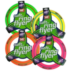 SKIMMER,Soft Flying Ring 285mm  4 Asst.Cols H/pk