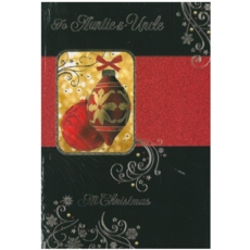 XMAS CARDS,Auntie & Uncle 12's Traditional (Was 0.80)