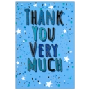 GREETING CARDS,Thank You 6's Stars & Text