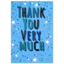 THANK YOU CARDS, 6's Stars & Text