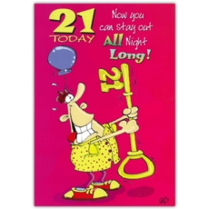 GREETING CARDS,Age 21 Male 6's Humour
