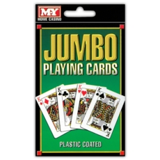 PLAYING CARDS,Jumbo, 3.5x5.5in 93x142mm H/pk CDU