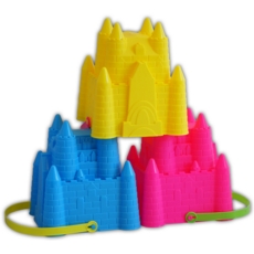 BUCKET, PRINCESS CASTLE 7" W.175 x H.182mm 3 Asst.Cols