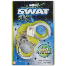HANDCUFFS,Metal 'Swat' 2 keys I/cd