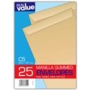 ENVELOPES,Self Seal, Manilla C5 25's Real Value