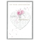 ANNIVERSARY CARDS, Your Floral Heart