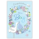 GREETING CARDS,Baby Boy 6's Stork