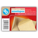 MONEY ENVELOPES,Brown 98x67mm Mini Manilla 50's