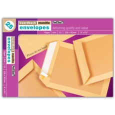 BOARD-BACKED ENVELOPES, 9x6.4  (C5)