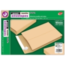 MANILLA ENVELOPE,C4,Gusset 324x229x40mm Peel & Seal 3's