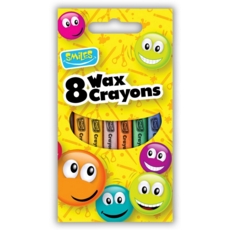 SMILES,Crayons Wax 8's H/pk CDU   CB636