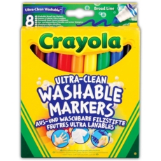 MARKERS,Broad Washable  8's