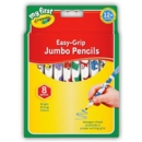 PENCIL CRAYONS,Jumbo Easy Grip 8's (Crayola) H/pk