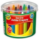 CRAYONS,Wax Mini Jumbo 24's In Tub