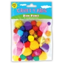 KIDS CRAFT,Pom Poms Asst.Cols H/pk