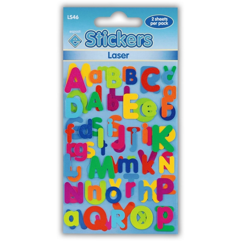 STICKERS,Laser Letters