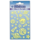 STICKERS,Glow in Dark Stars & Planets H/pk