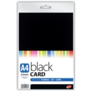 CARD,A4 Black 6's H/pk (Club)