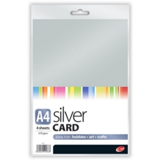 CARD,A4 Silver 4's (Club)