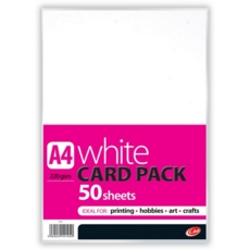 CARD,A4 White 50's 220g (Club)
