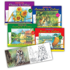 COLOURING BOOK,Nature To Colour 4 Asst.