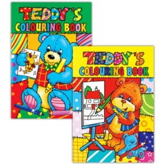 COLOURING BOOK,Teddy 4 Asst.