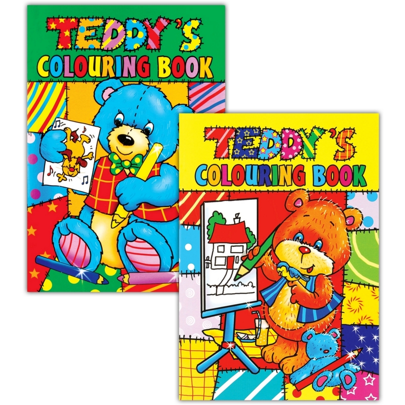 COLOURING BOOK,Teddy 4 Asst.