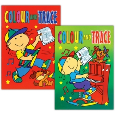 COLOUR AND TRACE BOOK,4 Asst.