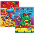 COLOURING BOOK,Monsters 2 Asst.