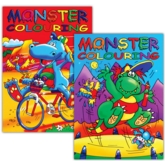 COLOURING BOOK,Monsters 2 Asst.