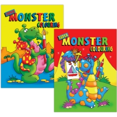 COLOURING BOOK,Super Monsters 2 Asst.