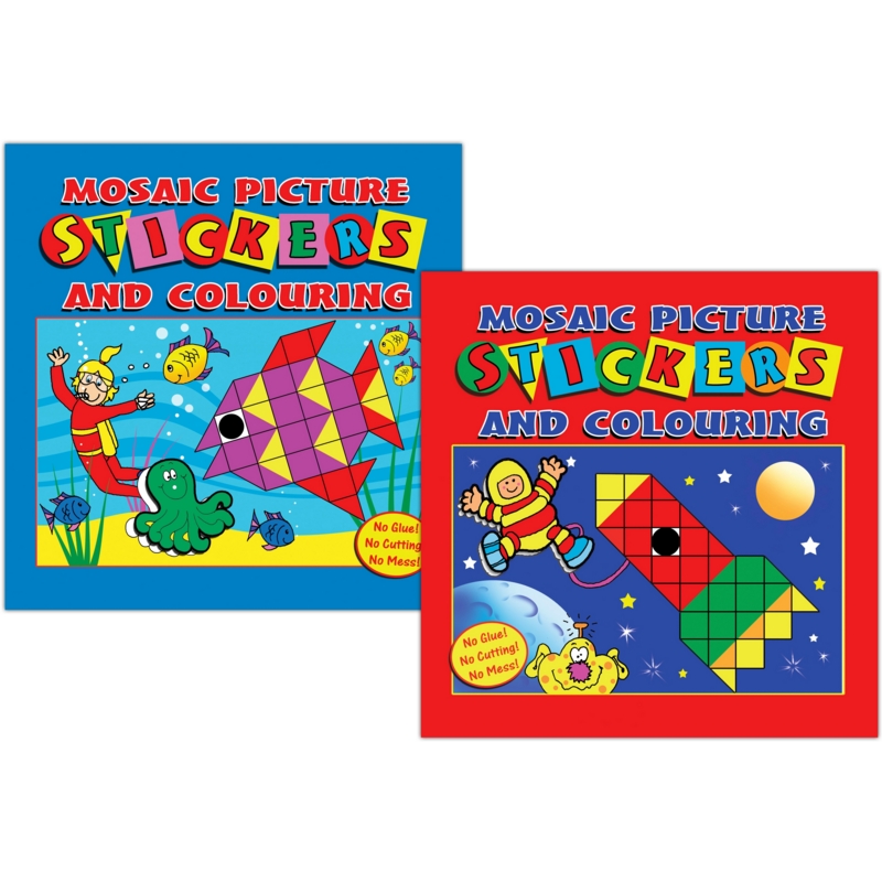 ACTIVITY BOOK,Sticker Mosaic 4 Asst.