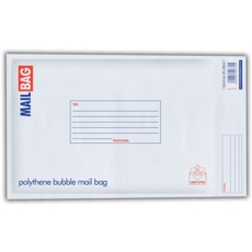 MAIL BAG,Poly Bubble Self Seal 210x335mm (Medium)       C272