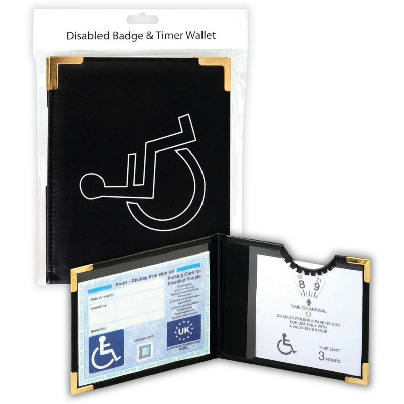 DISABLED BADGE HOLDER,Wallet Black H/pk
