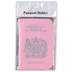 PASSPORT HOLDER,GB&NI PVC Pink H/pk