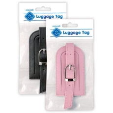 LUGGAGE TAG,PVC 2 Asst.Cols H/pk