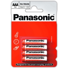 PANASONIC Zinc Batteries AAA 4's I/cd