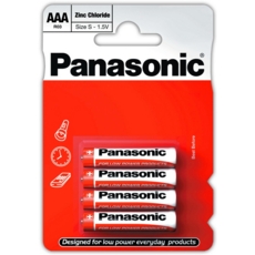 PANASONIC Zinc Batteries AAA 4's I/cd
