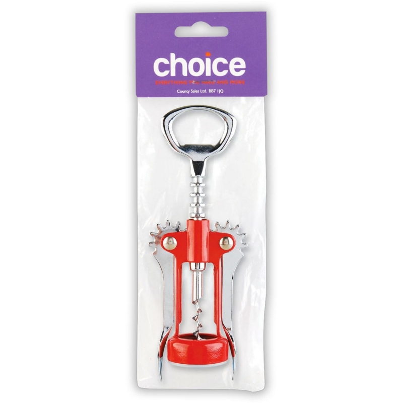 CORKSCREW,Lever Arm Bottle Opener H/pk