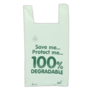 CARRIER BAG,Bio Degradable, Vest, Large 11x17x21in 100's