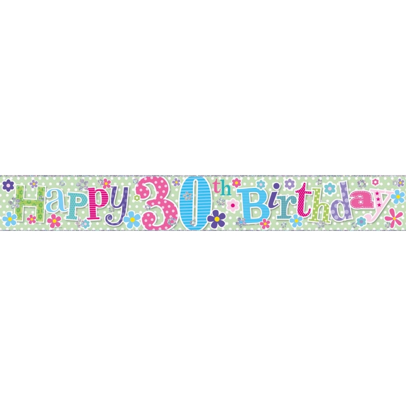 BANNER,Happy 30th Female