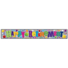 BANNER,Happy Retirement Unisex