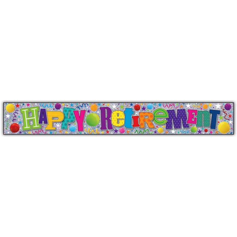 BANNER,Happy Retirement Unisex
