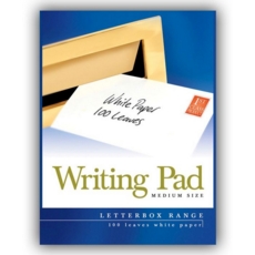 WRITING PAD,A5 Plain White 100 leaves Club (Medium)