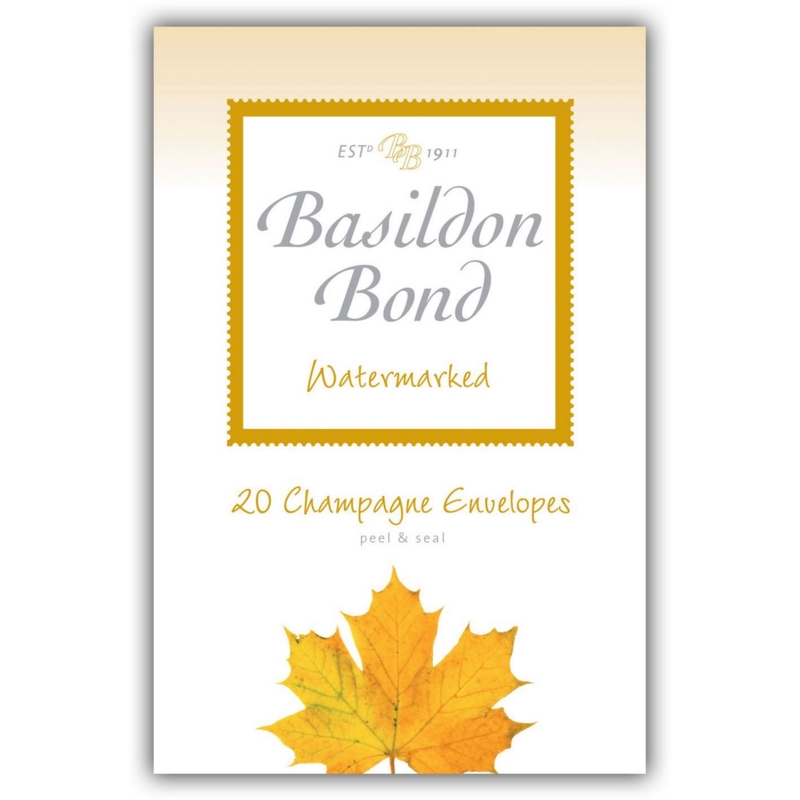 BASILDON BOND,Envelopes No.3 Champagne 20