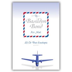 BASILDON BOND,Air Mail Envelopes C6 Blue 20's